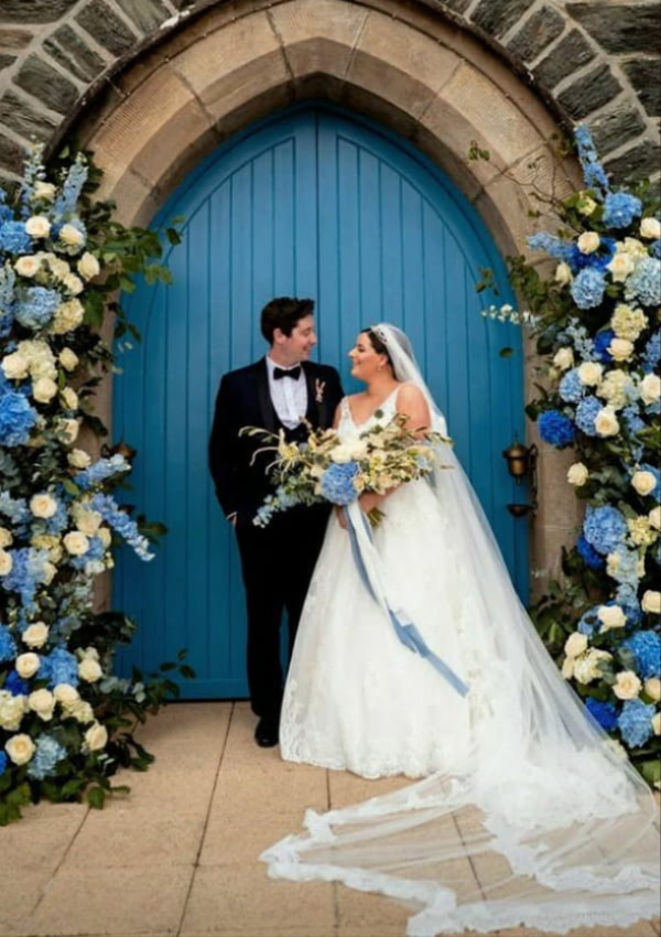 Seasonal wedding flowers designed for a Derry celebration