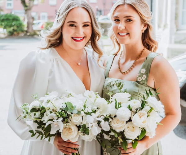Handcrafted bridal bouquet by John Paul Florist Milliner