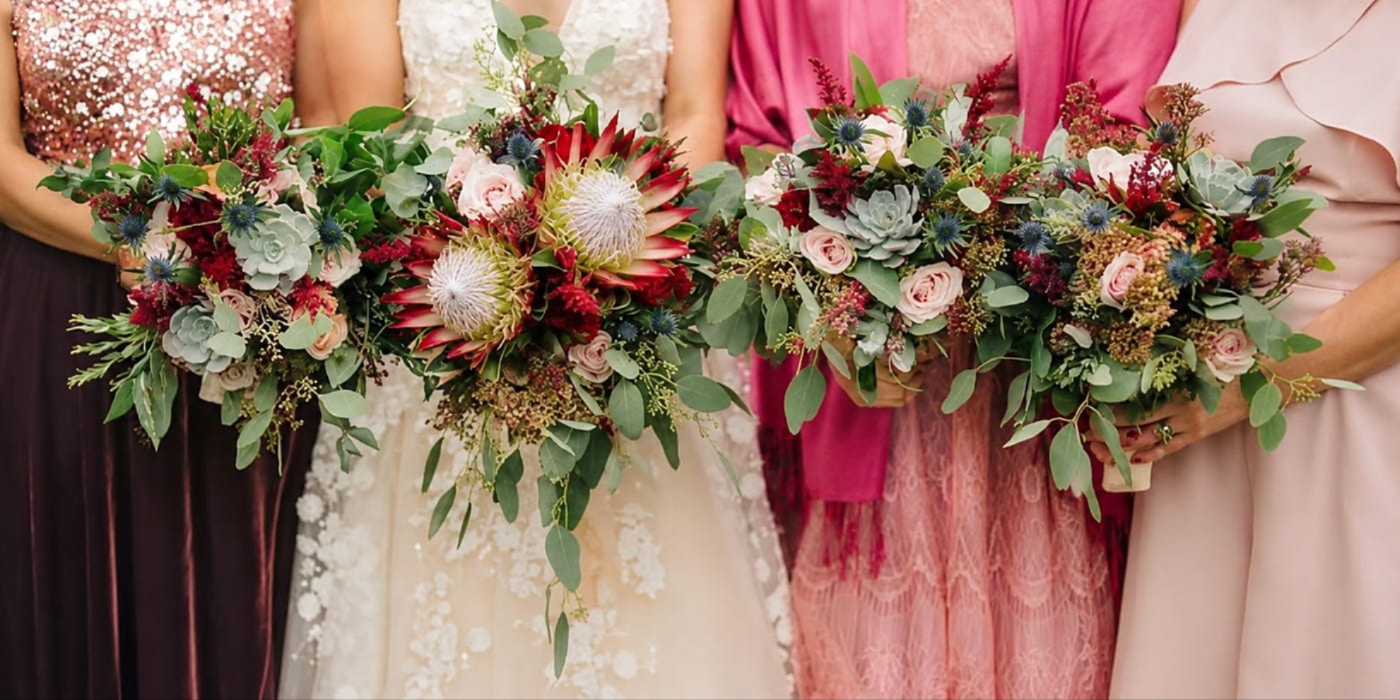 Wedding flowers created by John Paul Florist Milliner in Derry